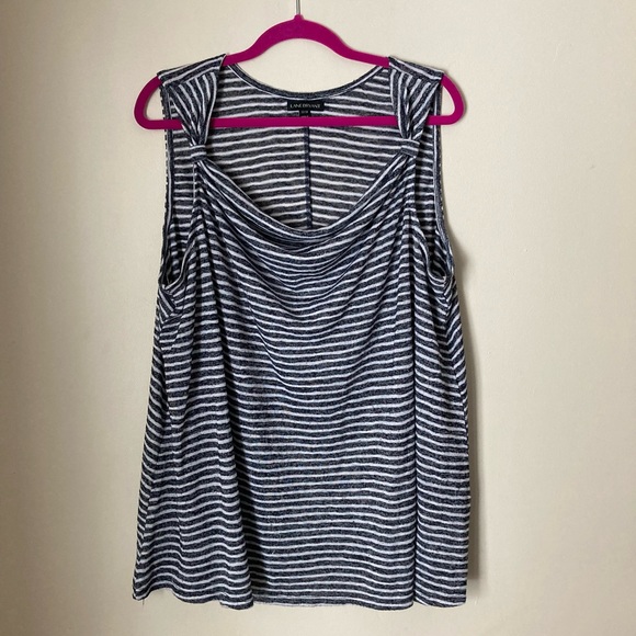 Lane Bryant Blue & White Tank, Size 22/24 - Picture 1 of 6